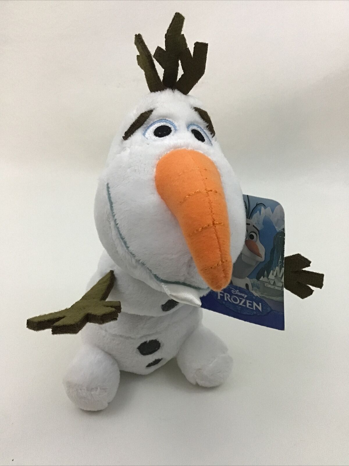 Disney Frozen Olaf the Snowman 6” Stuffed Plush With Clip on by Dan Dee 2014 NWT