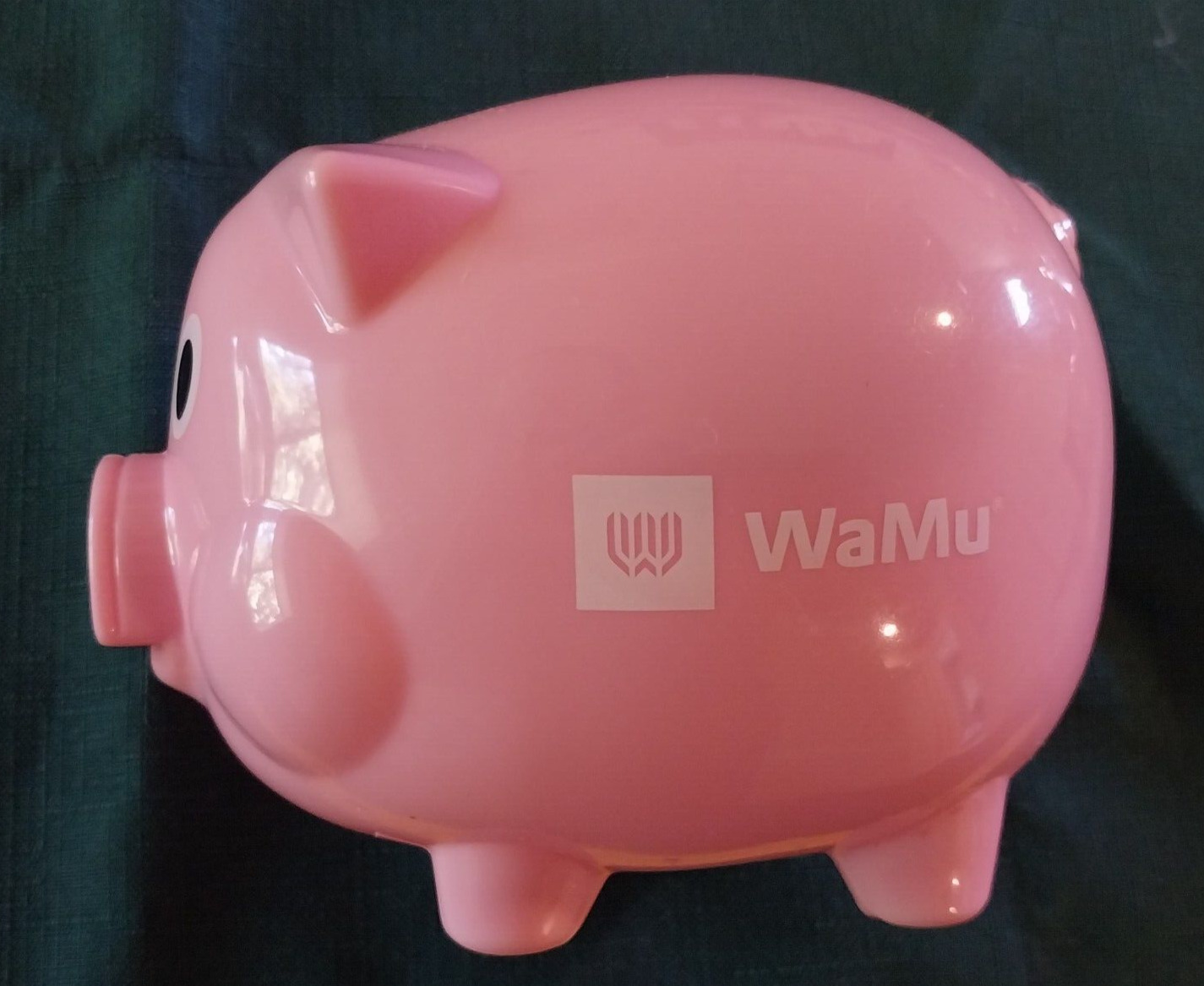 Vintage NOS WaMu Washington Mutual Banking Pink Piggy Bank