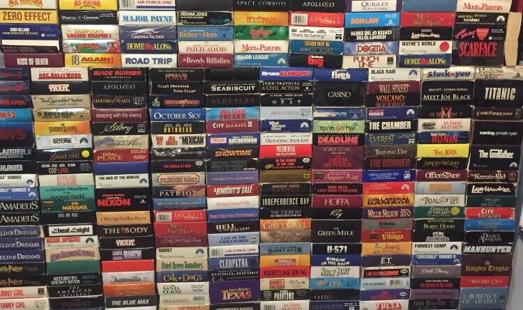 Lot of 50 VHS Tapes - 50+ Random VHS Cassette Movies - VINTAGE Mystery Tape LOT