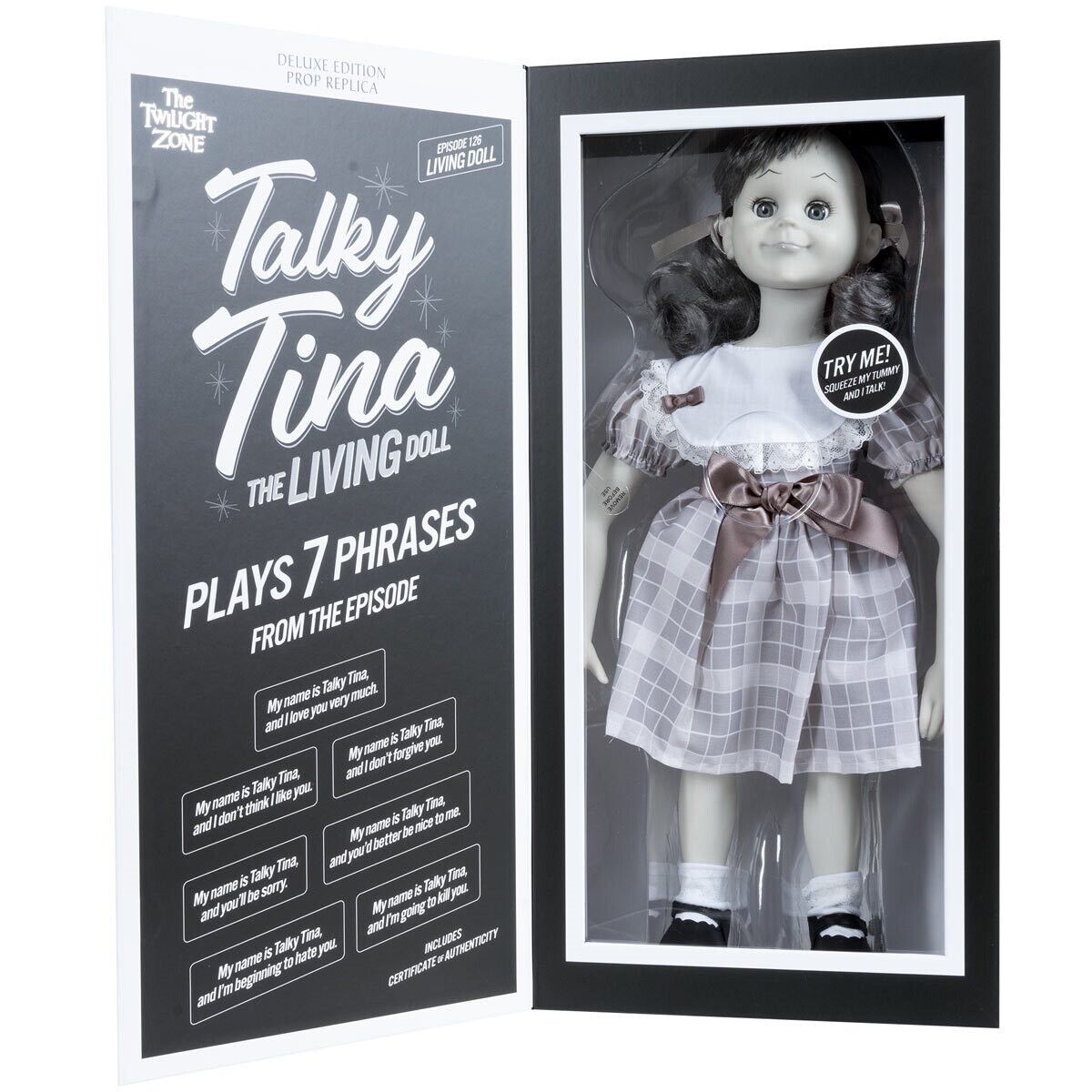 The Twilight Zone Talky Tina 18-Inch Prop Replica Doll Limited Edition 526/ 1004