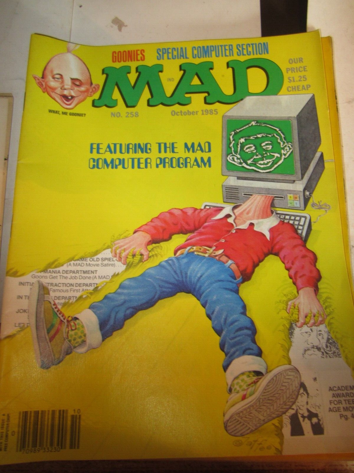 Mad Magazine OCTOBER 1985 Issue No. 258 Vintage