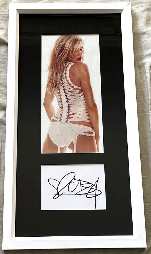 Cameron Diaz autograph autographed signed custom framed with sexy Maxim photo