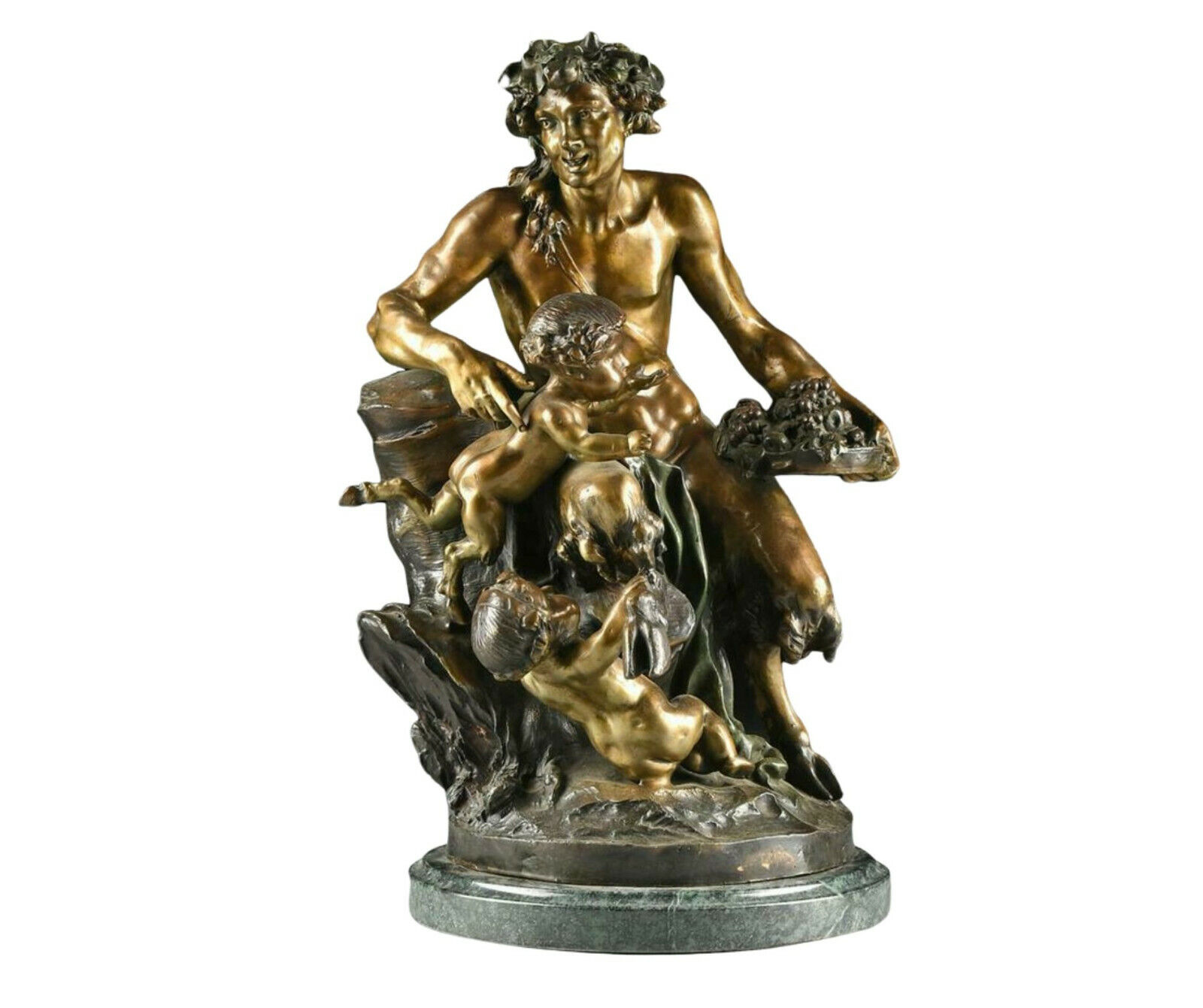 Antique Bronze Sculpture, French, after Michel Claude Cloidon, 1738-1814