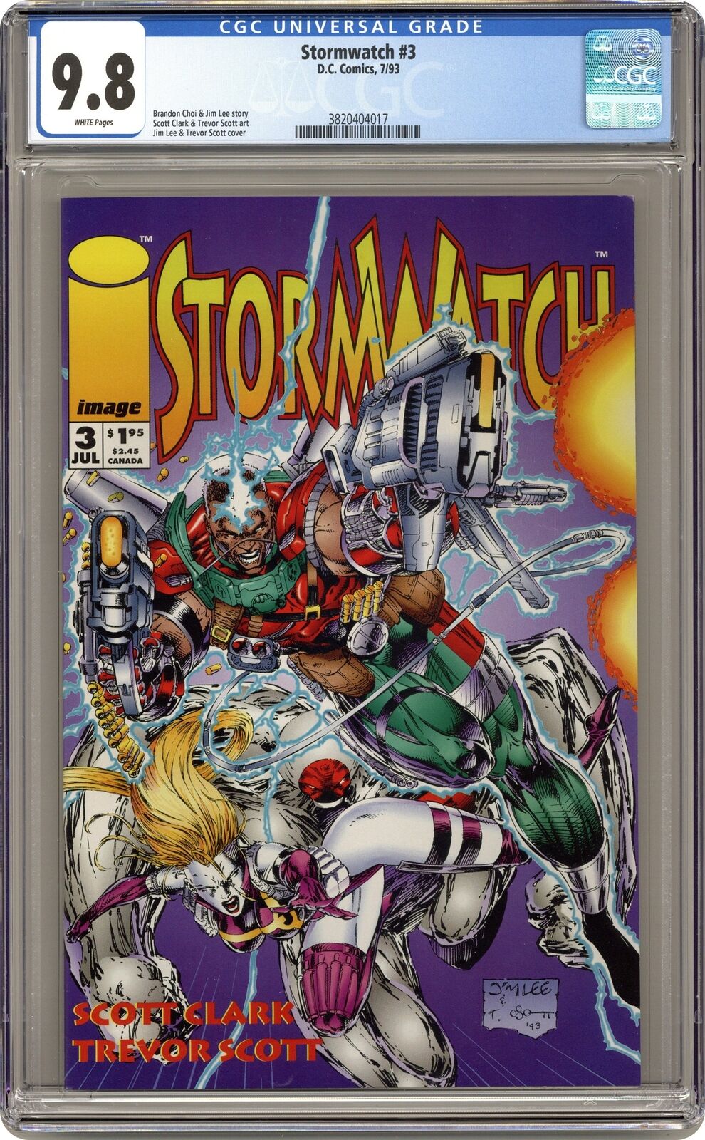Stormwatch #3 CGC 9.8 1993 3820404017