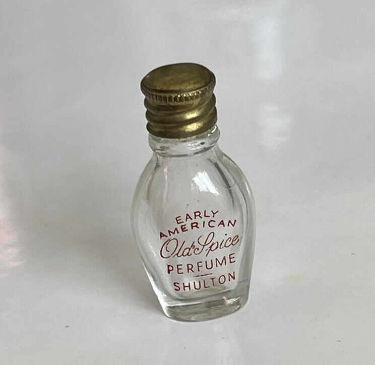 Vintage 1934 Shulton Old Spice Early American Mini Glass Perfume Bottle