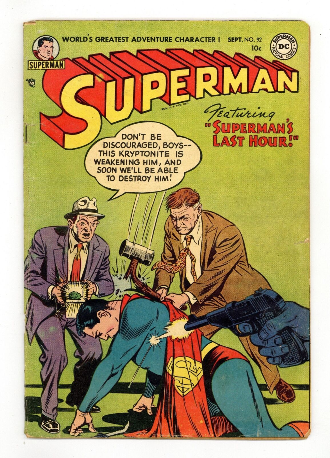 Superman #92 GD/VG 3.0 1954