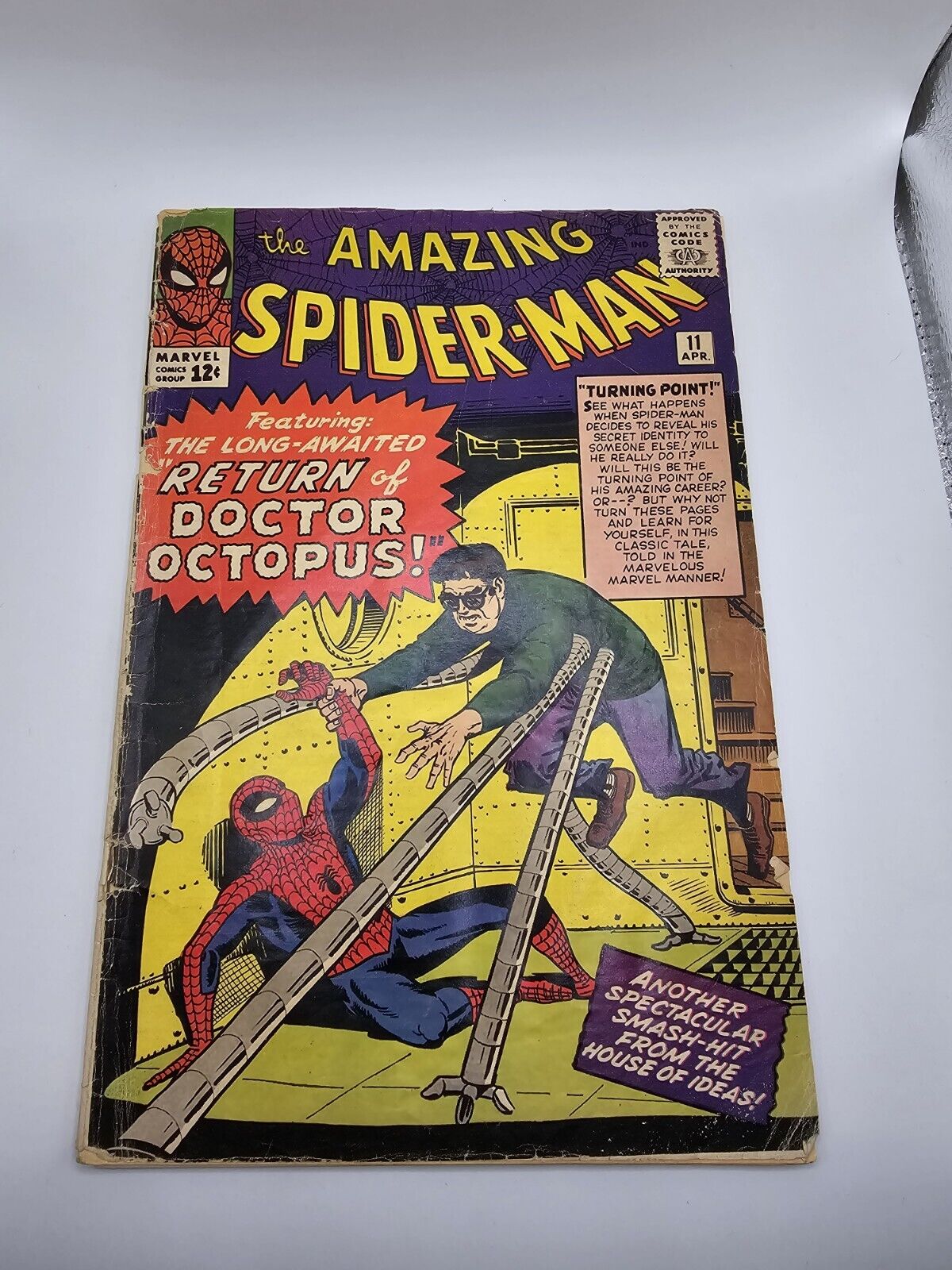 Amazing Spider-Man #11 Comic Book - Steve Ditko Art - Silver Age Marvel - G/VG