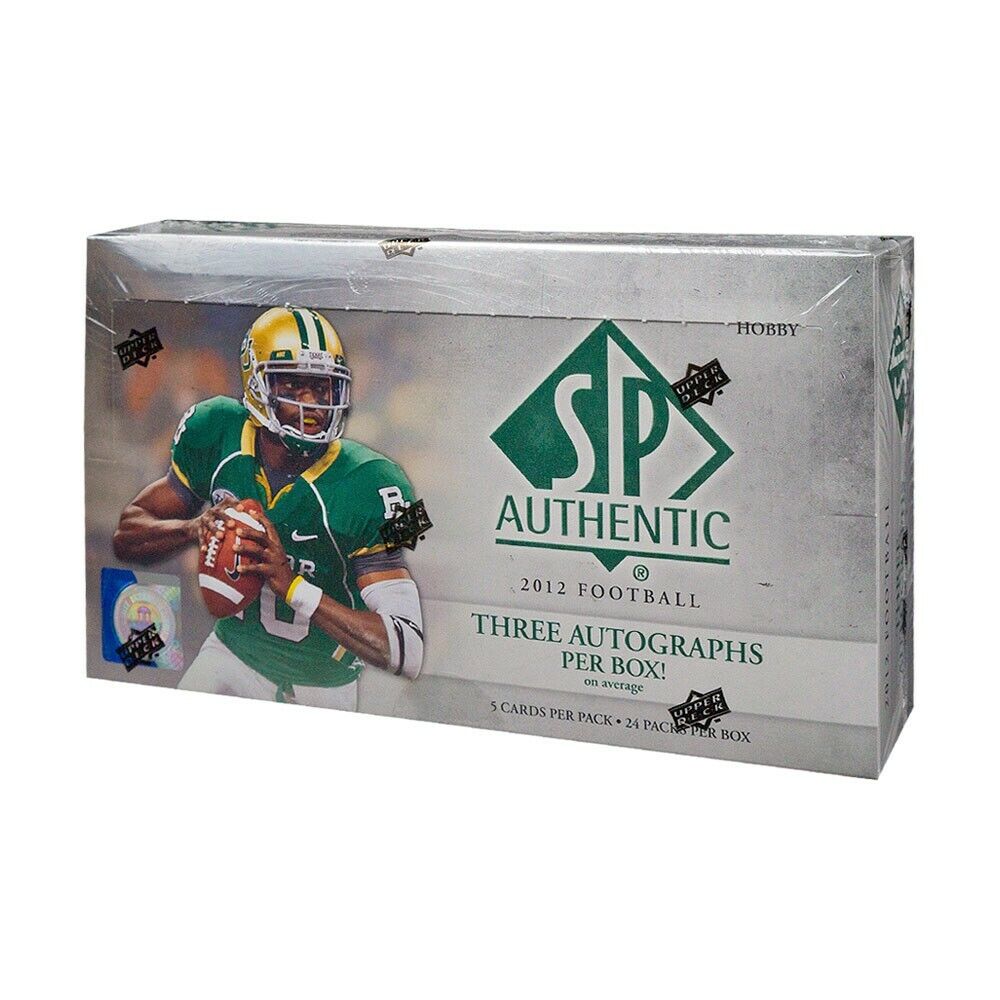 2012 Upper Deck SP Authentic Football Hobby Box Russell Wilson RC
