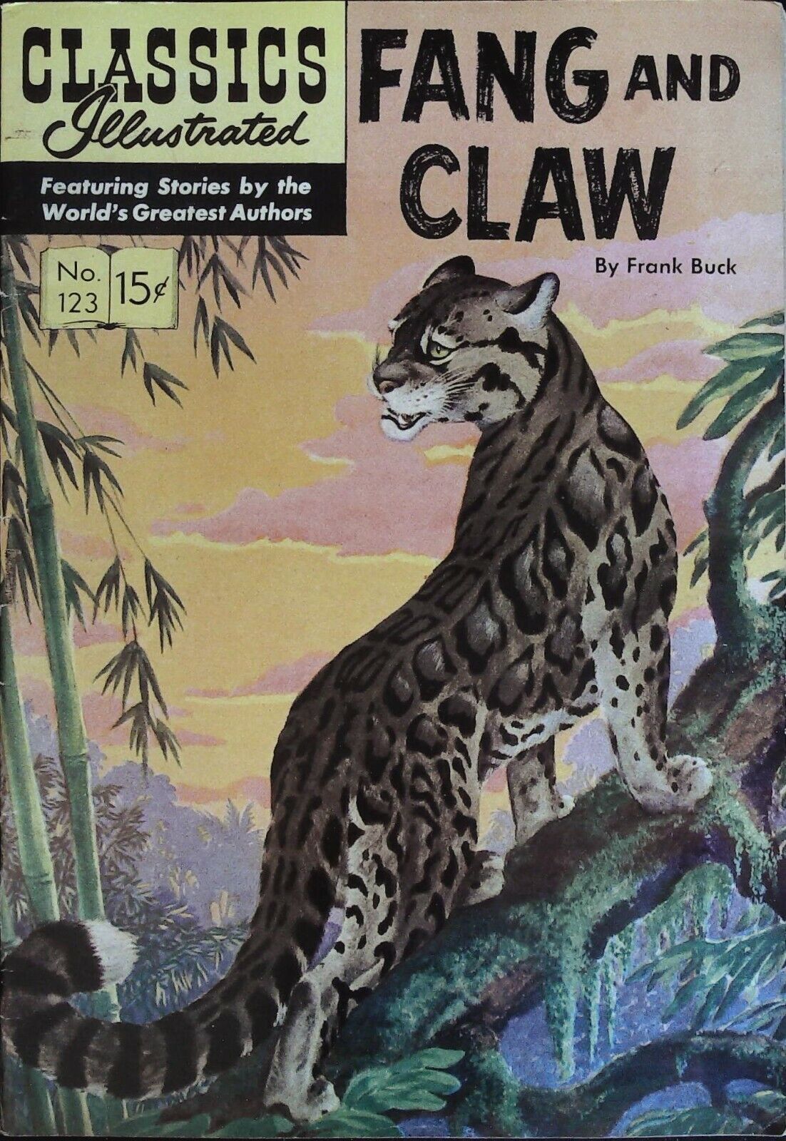 Fang and Claw Classics Illustrated #123 First Edition 1954