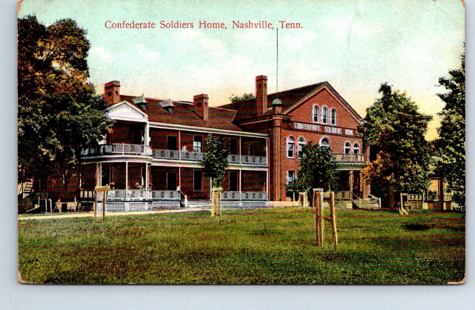 Postcard Tennessee Nashville Confederate Soldiers Home Civil War UCV