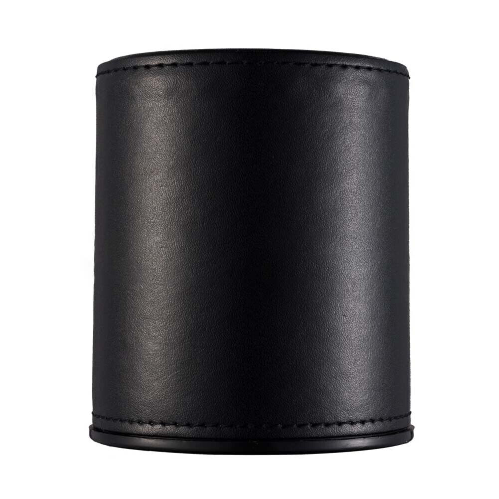 1x New Portable Bar Leather Black Dice Cup Dicebox (Without Tray Or Dice)