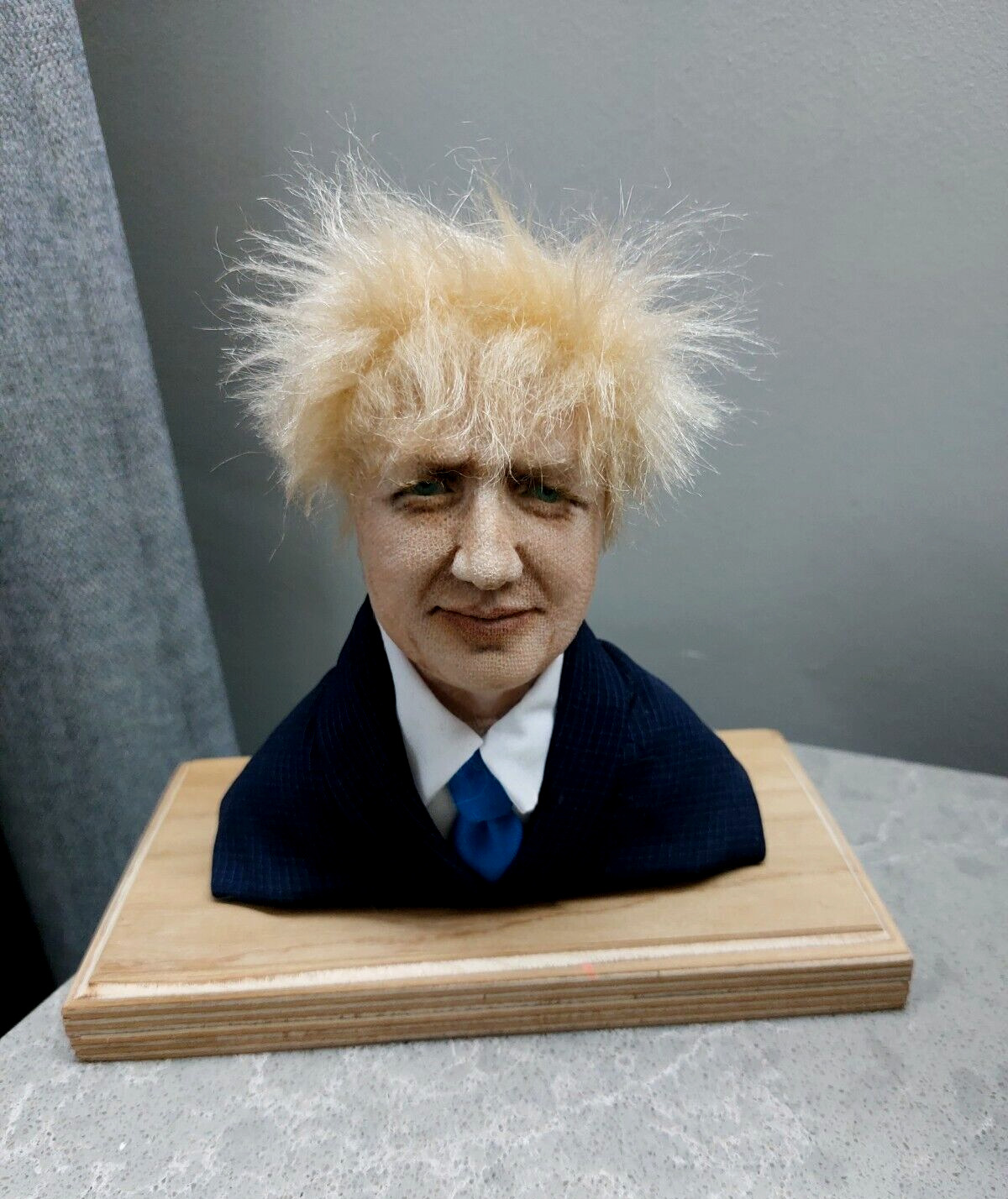 Boris Johnson Doll Toy Bust Made in Ukraine Political Leader Prime Minister
