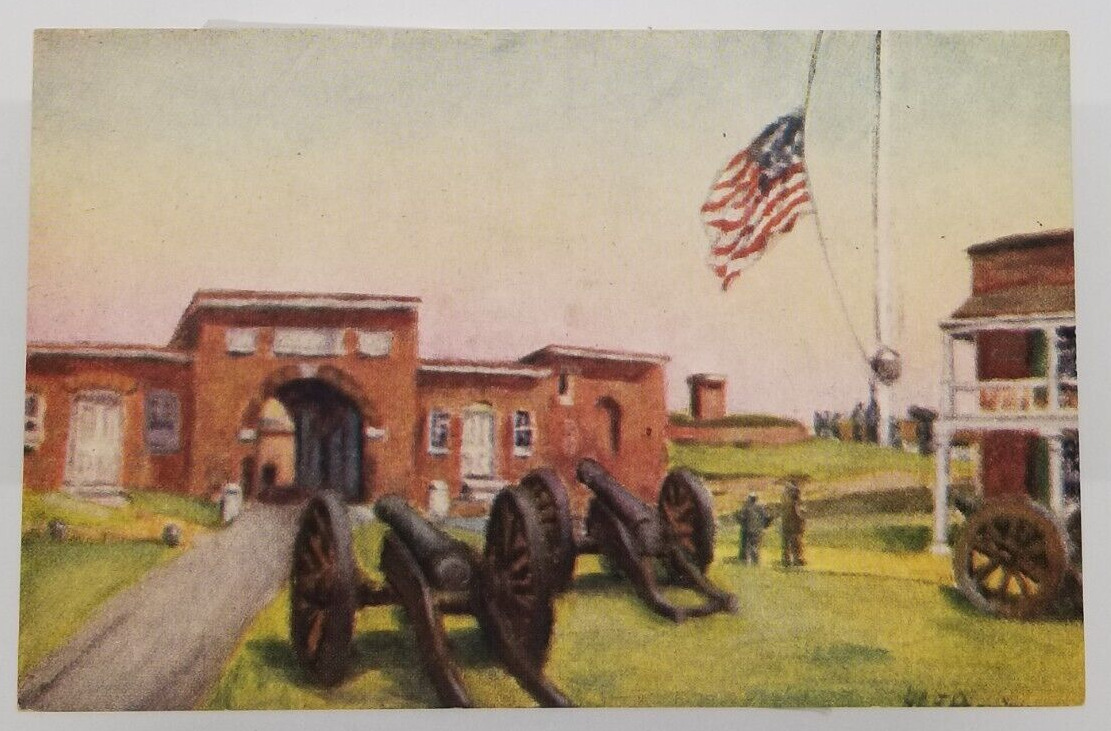 Fort McHenry STAR FORT Anthem Birthplace Patriotic Baltimore Maryland Postcard