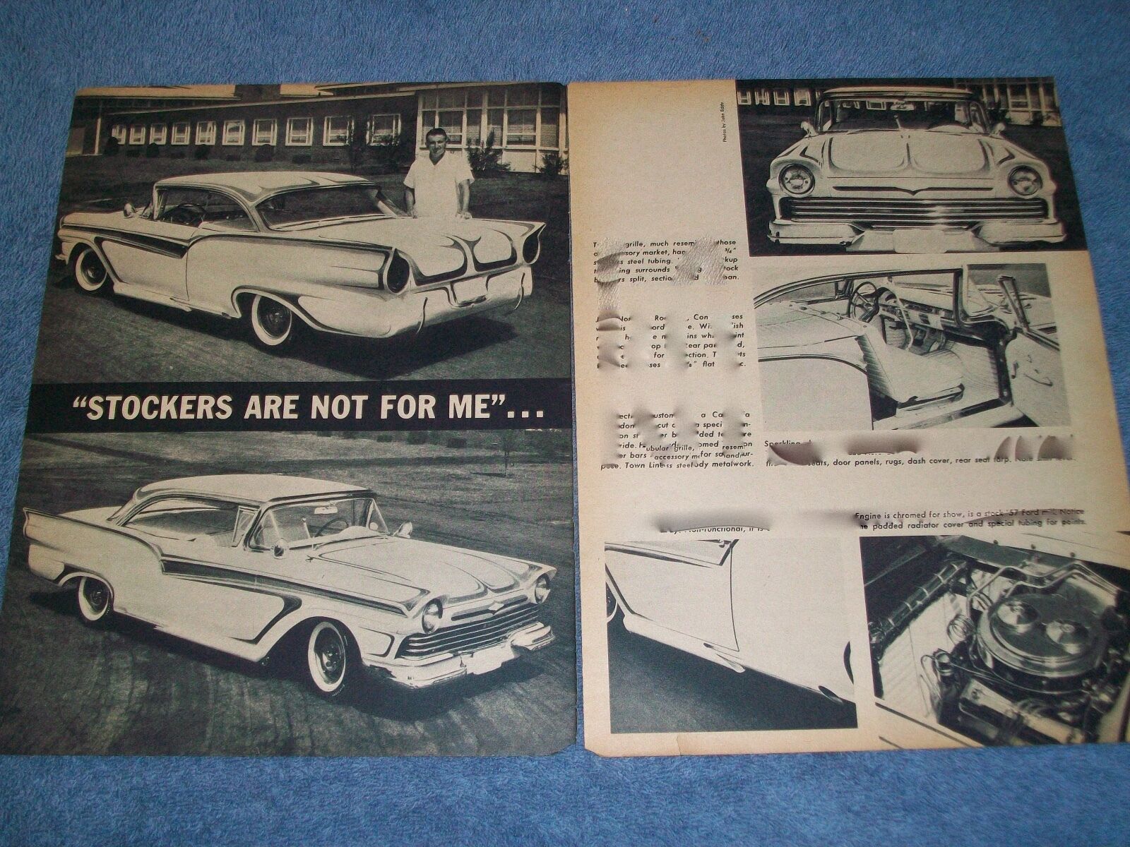 1957 Ford Fairlane 500 Vintage Custom Led Sled Article \