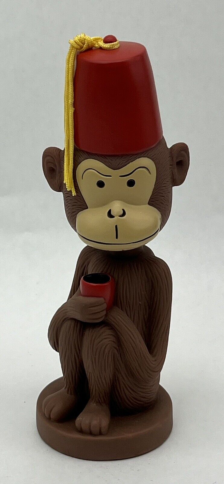 Monkey With Fez Nodder  Accoutrements vintage bobblehead 2000 Collector 