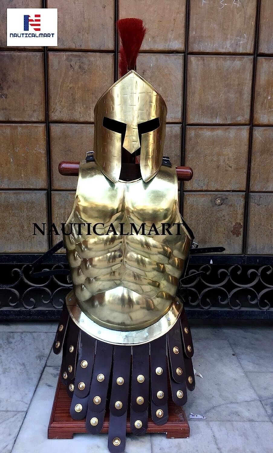 300 Spartan Movie Helmet Muscle Armor Cuirass Complete Armor Set
