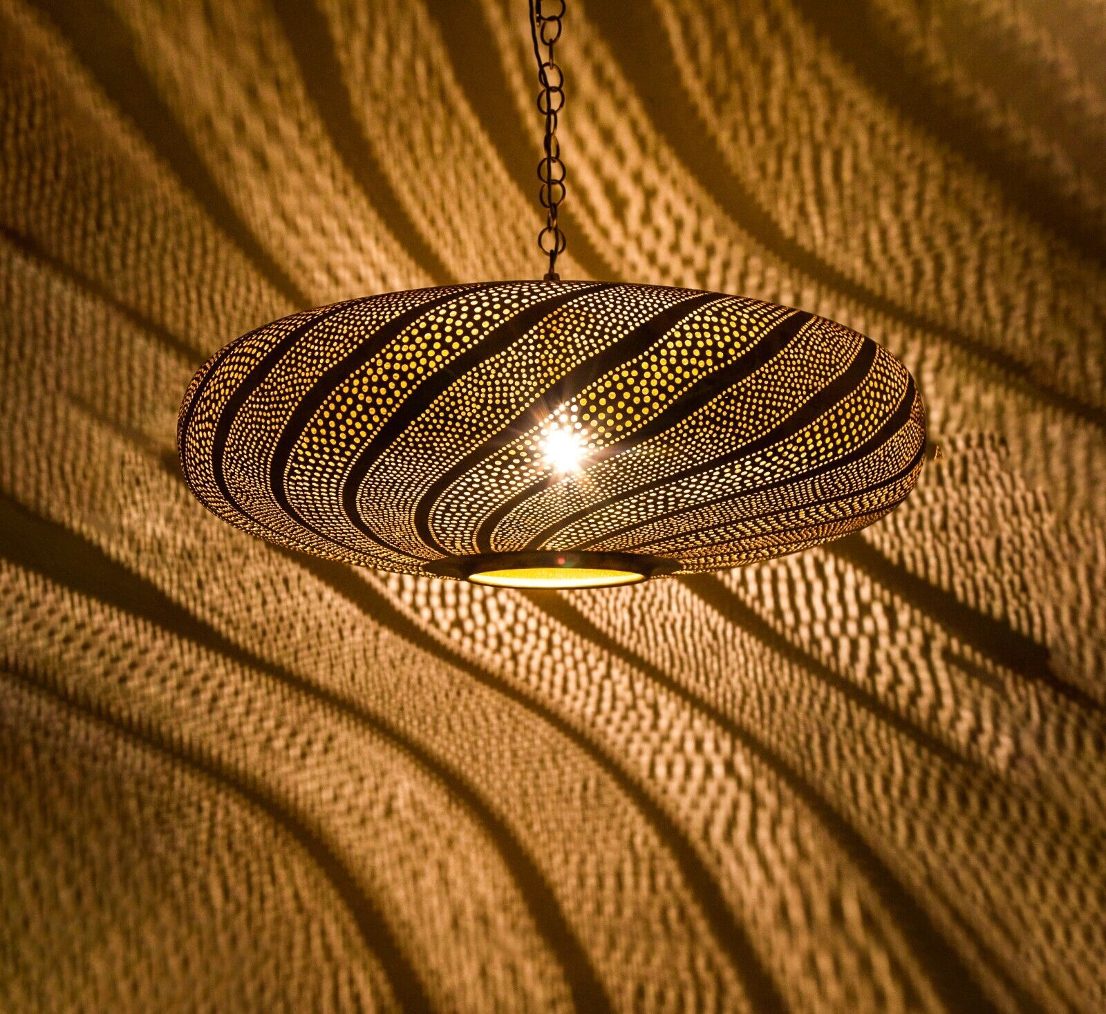 Handmade Moroccan Brass Pendant Light | Hanging Shade for a Stunning Look