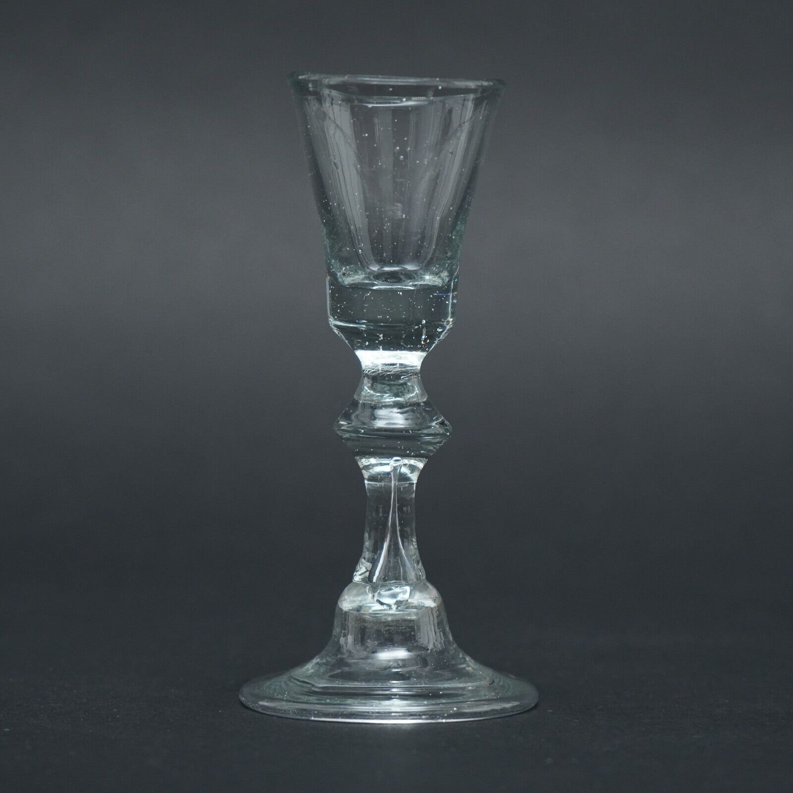 Shot Glass Kelchform With Glockenfuß North German To 1790 V. Min