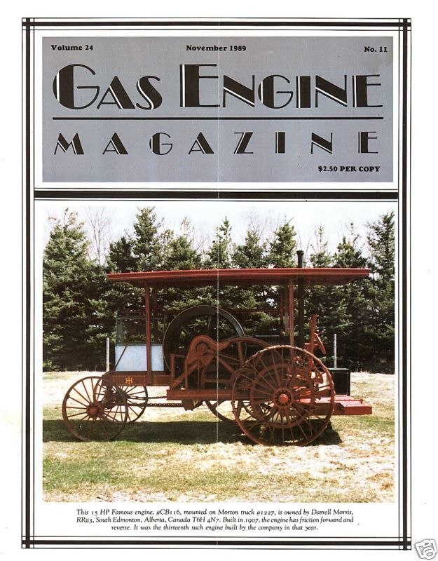 Aeromotor Windmill History, Sumter Magnetos, SD Gibson Tractor - 1989 Gas Engine