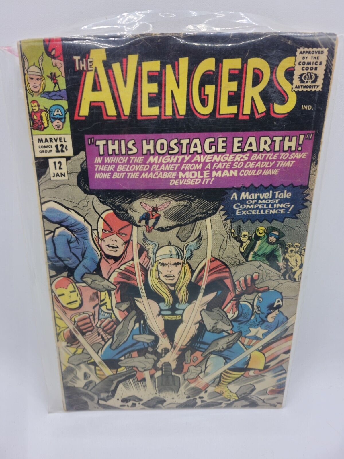 Avengers #12 Thor Iron Man Captain America Stan Lee Script Marvel 1965