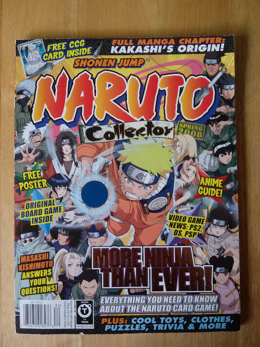 Naruto Collector Spring 2008 Magazine: Poster Included, No Card, Shonen Jump Pub