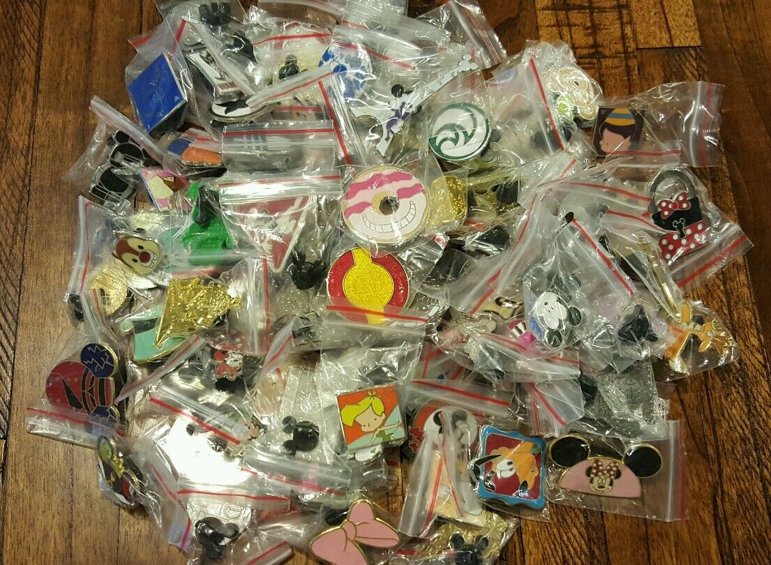  DISNEY TRADING PIN LOT of 50 NO DOUBLES HIDDEN MICKEY LIMITED EDITION 