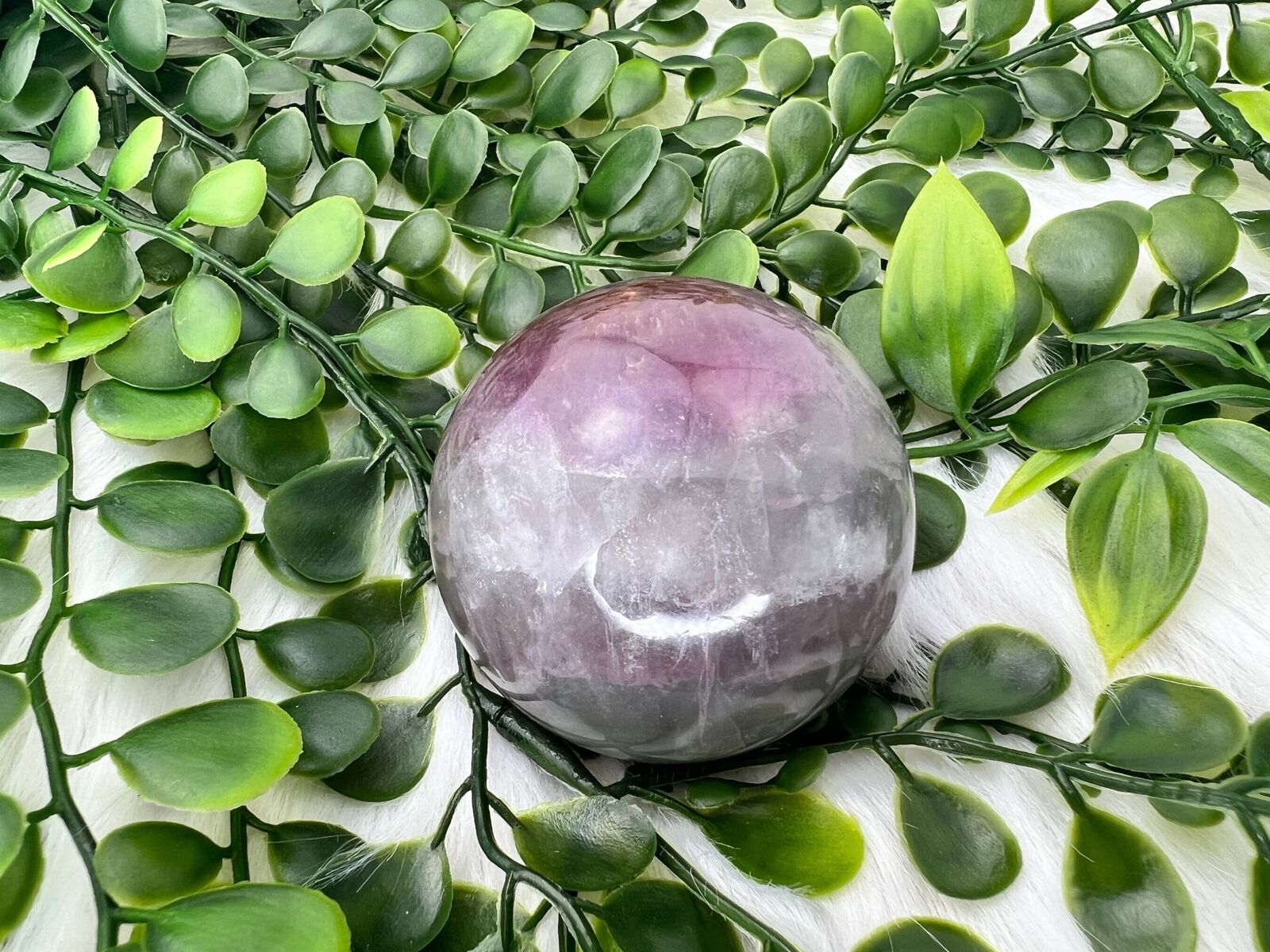 Pastel fluorite sphere - rare pastel fluorite crystal ball - 2.1\