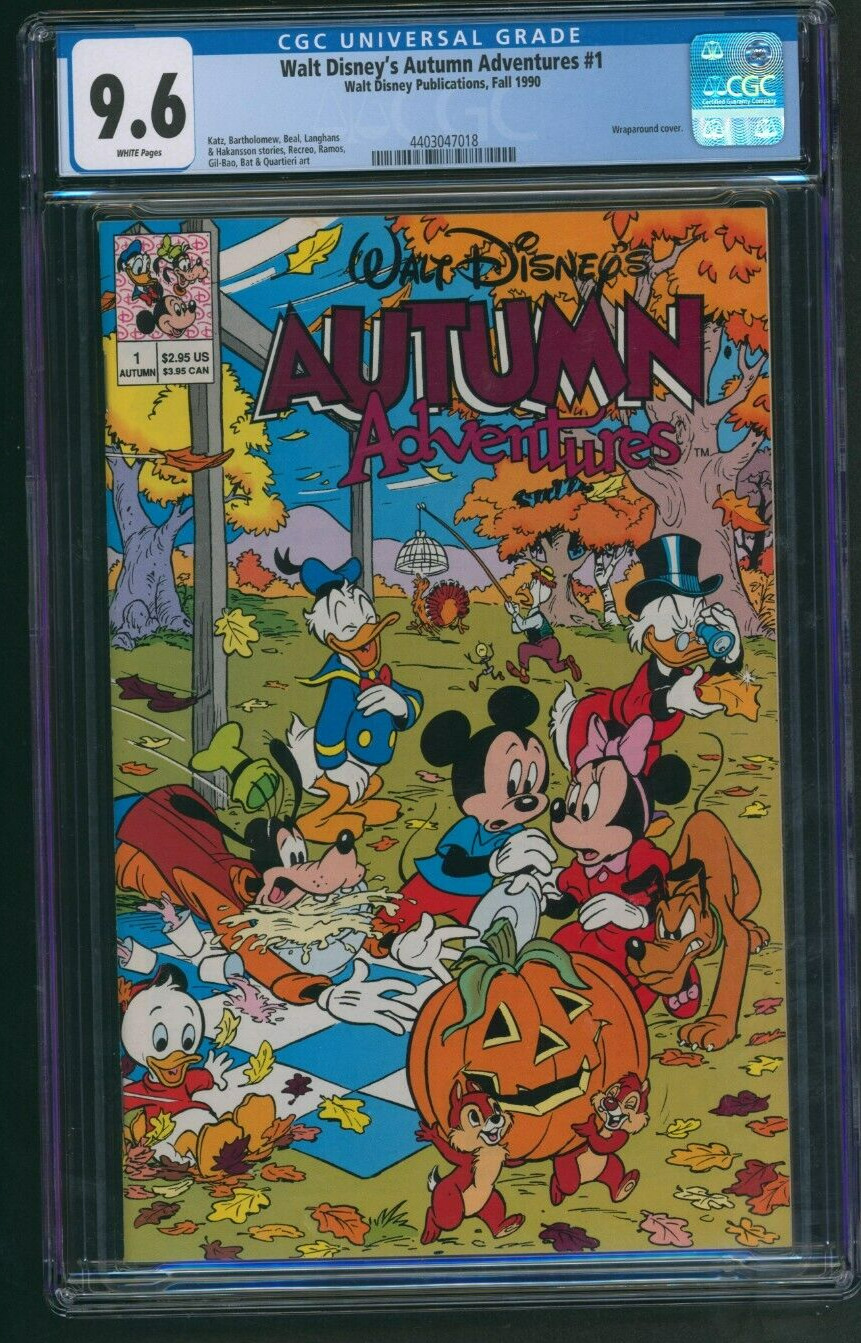 Walt Disney's Autumn Adventures #1 CGC 9.6 Fall 1990 Comics