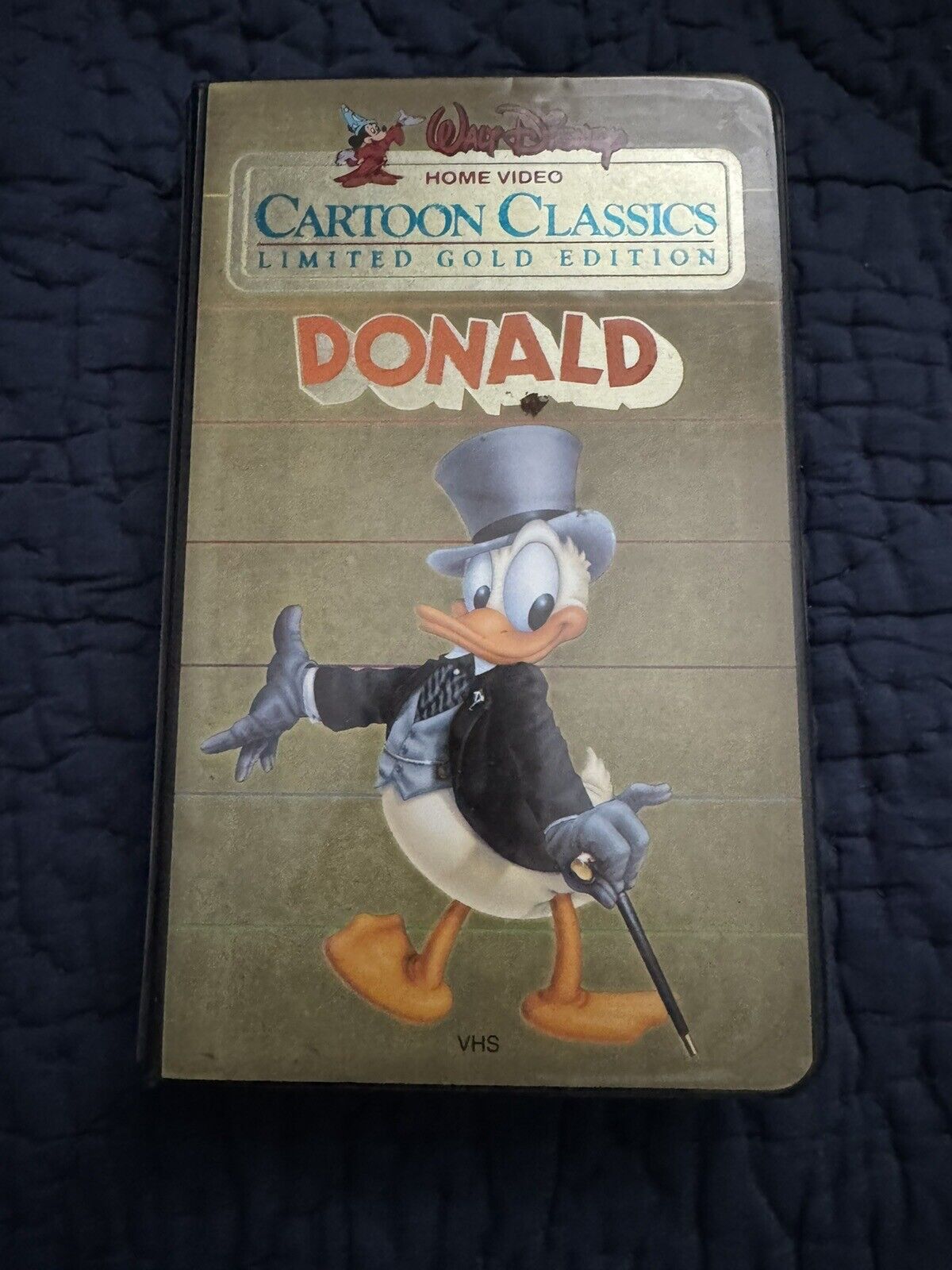 Walt Disney Scarce VHS Donald Duck “Cartoon Classics Limited Gold Edition” #200