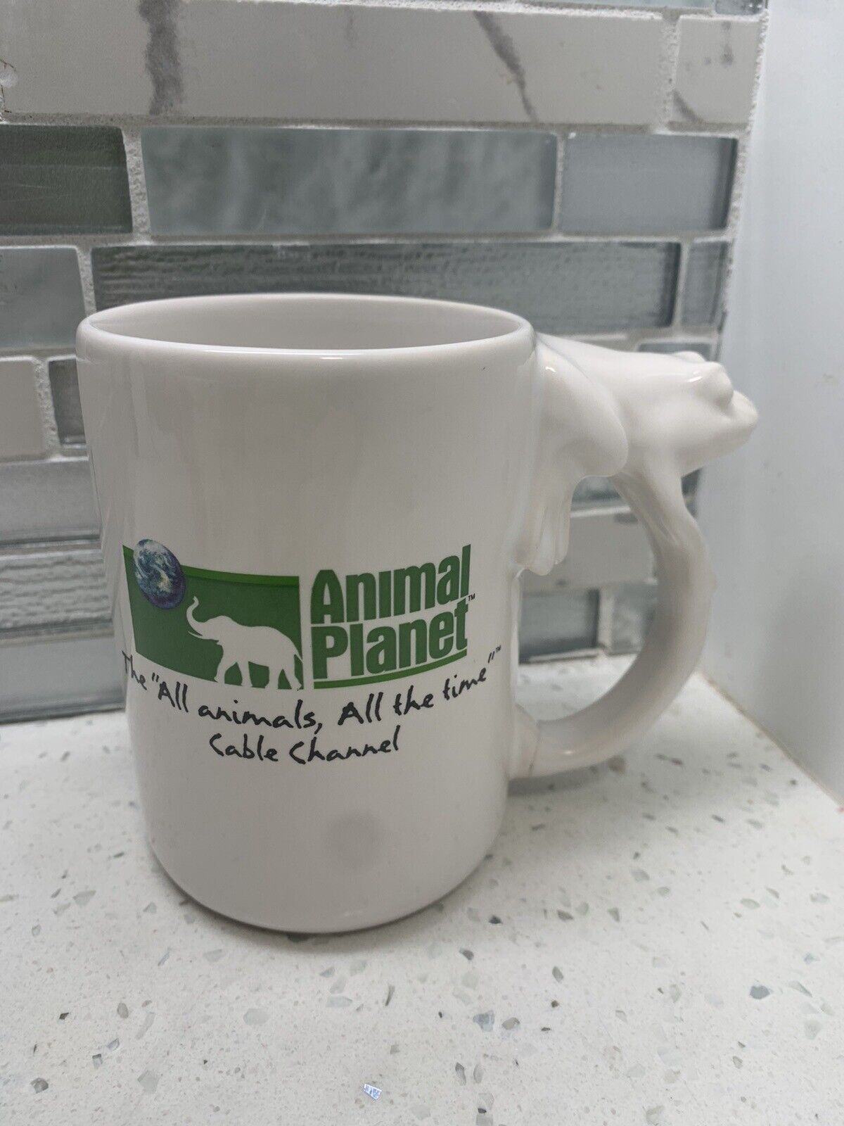 Vintage Animal Planet Coffee Mug Cup Made in USA 3D Frog Cablevision EUC