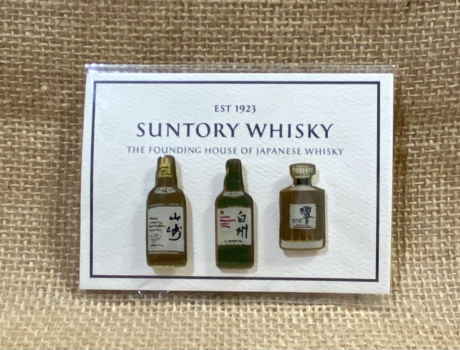 3 Suntory Whisky Japan Yamazaki Toki Hakushu Hibiki Enamel Lapel Pins Whiskey