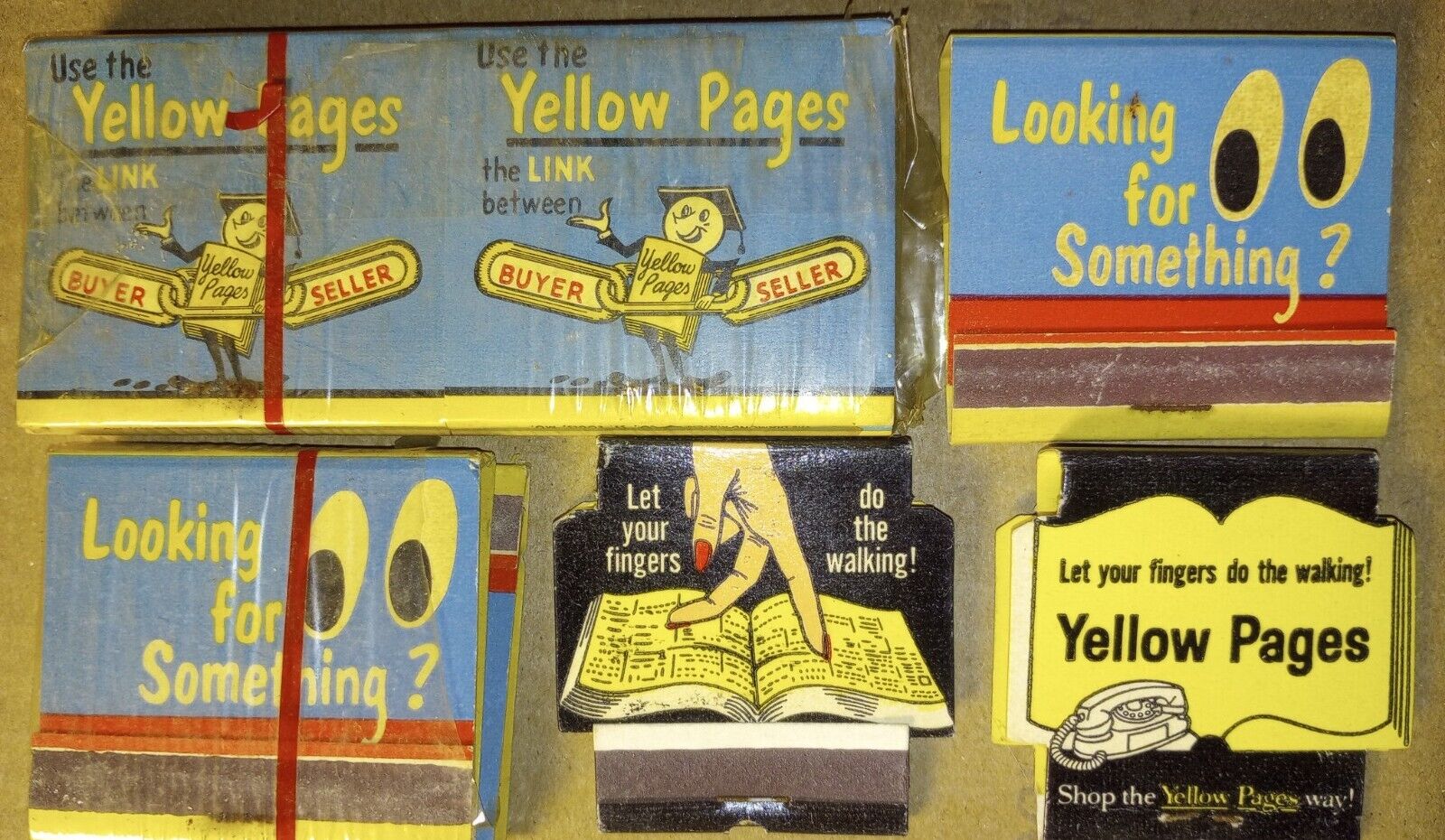 9 Vintage Matchbooks•Yellow Pages•Phone Book CINCINNATI BELL 