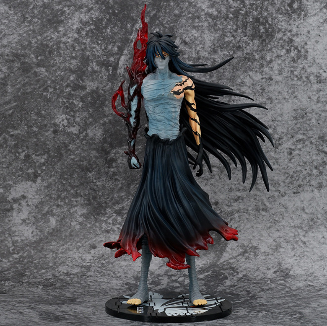 Anime BLEACH Kurosaki Ichigo Final Getsuga Tenshou Action Figure Statue Toy Gift