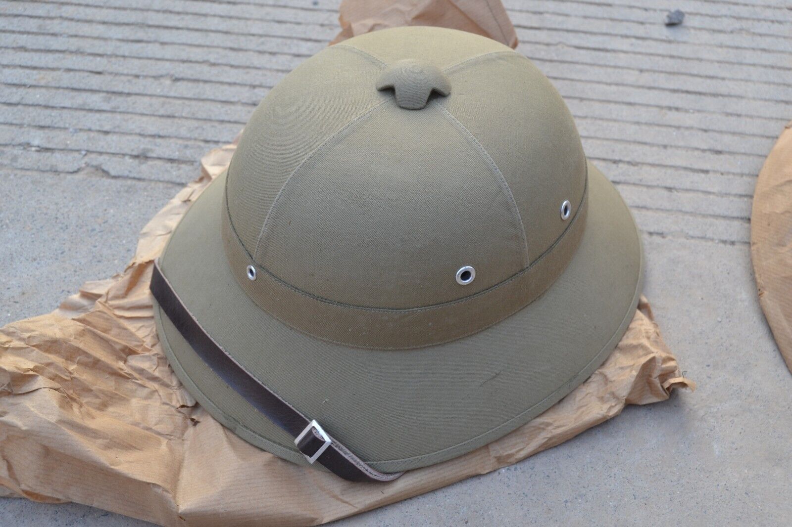 Vietnam War Rare Chicom Chinese Type 58 Helmet Cork Pith Unissued