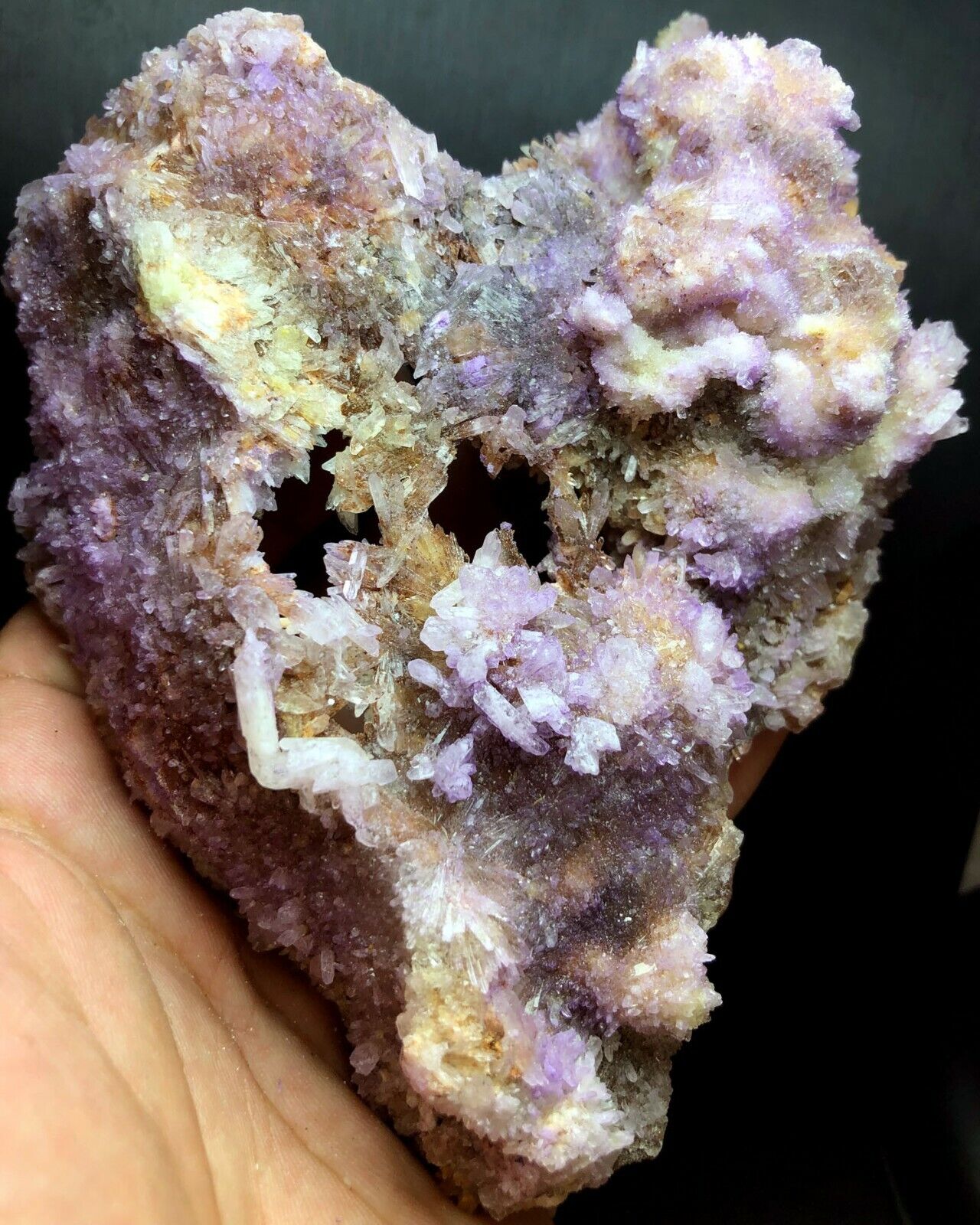 297g Natural Purple Creedite Cluster Nice Gift Display Mine Collector's S534