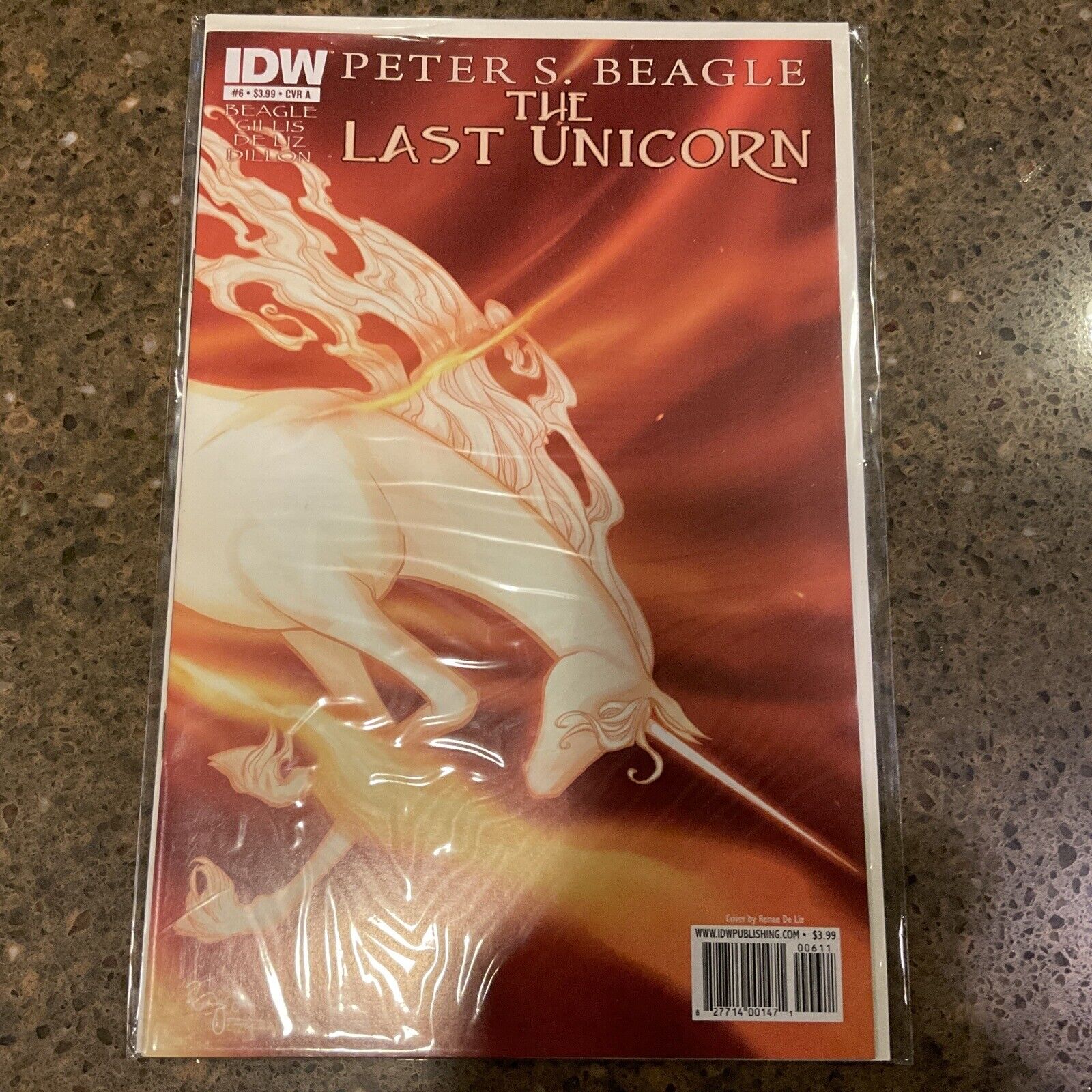 Rare Last Unicorn #6 2010 IDW Comic Book Peter Beagle Very Fine/Near Mint