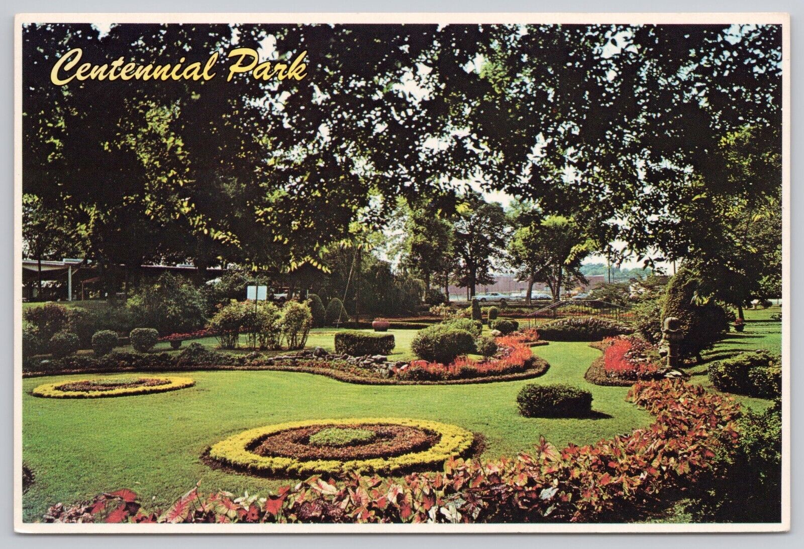 Nashville Tennessee, Centennial Park Gardens, Vintage Postcard