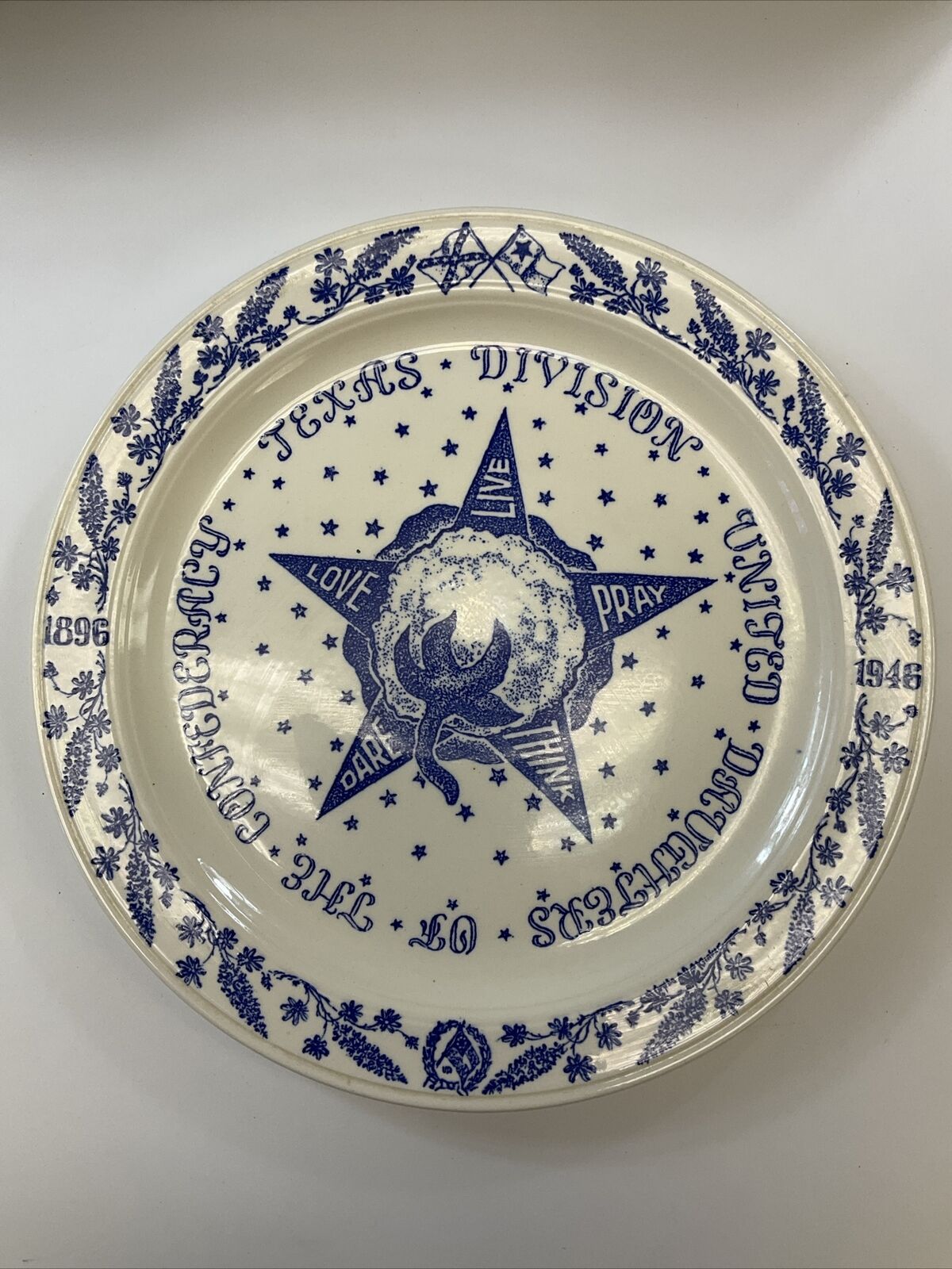 United Daughters of the Confederacy, Texas Division, 1946 plate