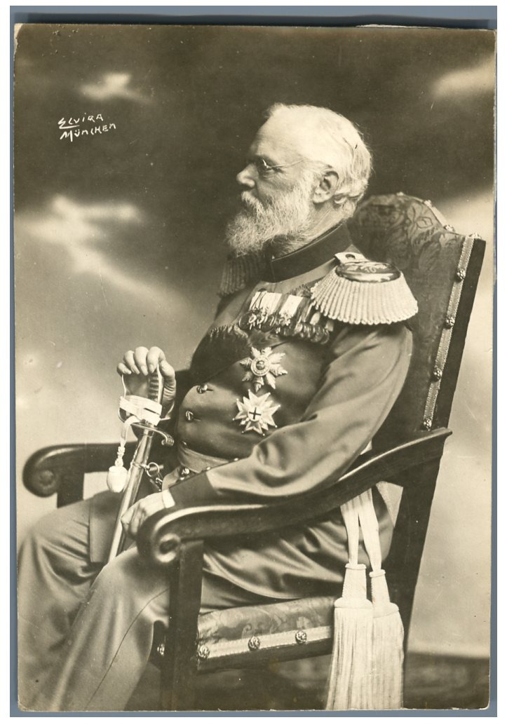 Vintage Ludwig III of Bavaria silver print.Louis III of Bavaria East 1912 to