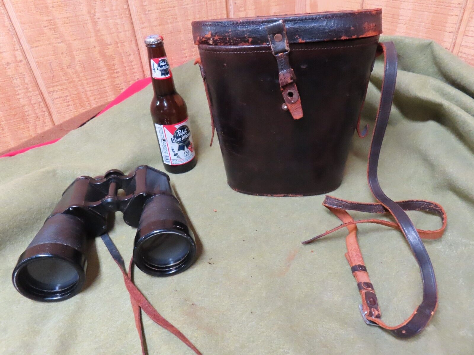 WWII Era German Binoculars,Leitz Decimarit, w/case,10x60~GD+🤠🤠GB4.28.24