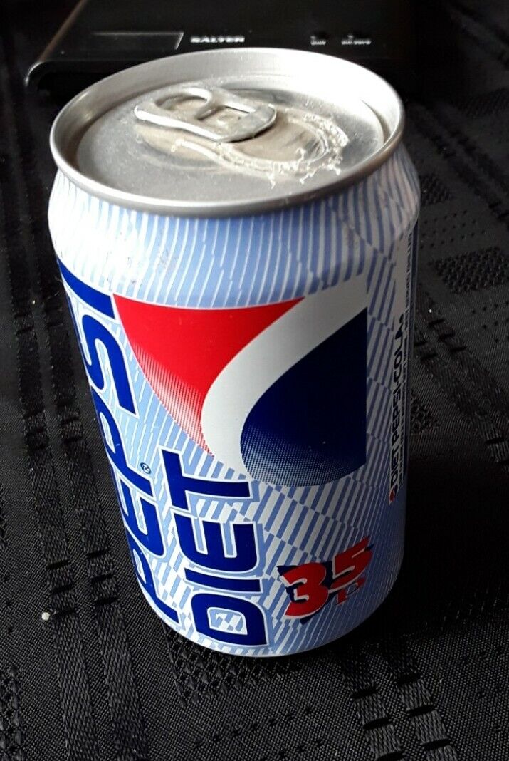 Very RARE Original Vintage Retro 1990\'s Diet Pepsi Can 330ml STEEL CAN 