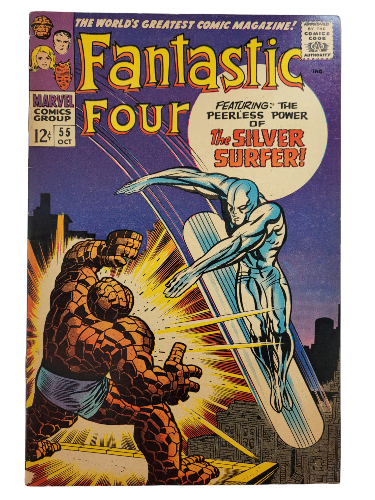 Fantastic Four #55 Silver Surfer App. KEY  - Lee / Kirby Marvel 1966 GD+ GD/VG 