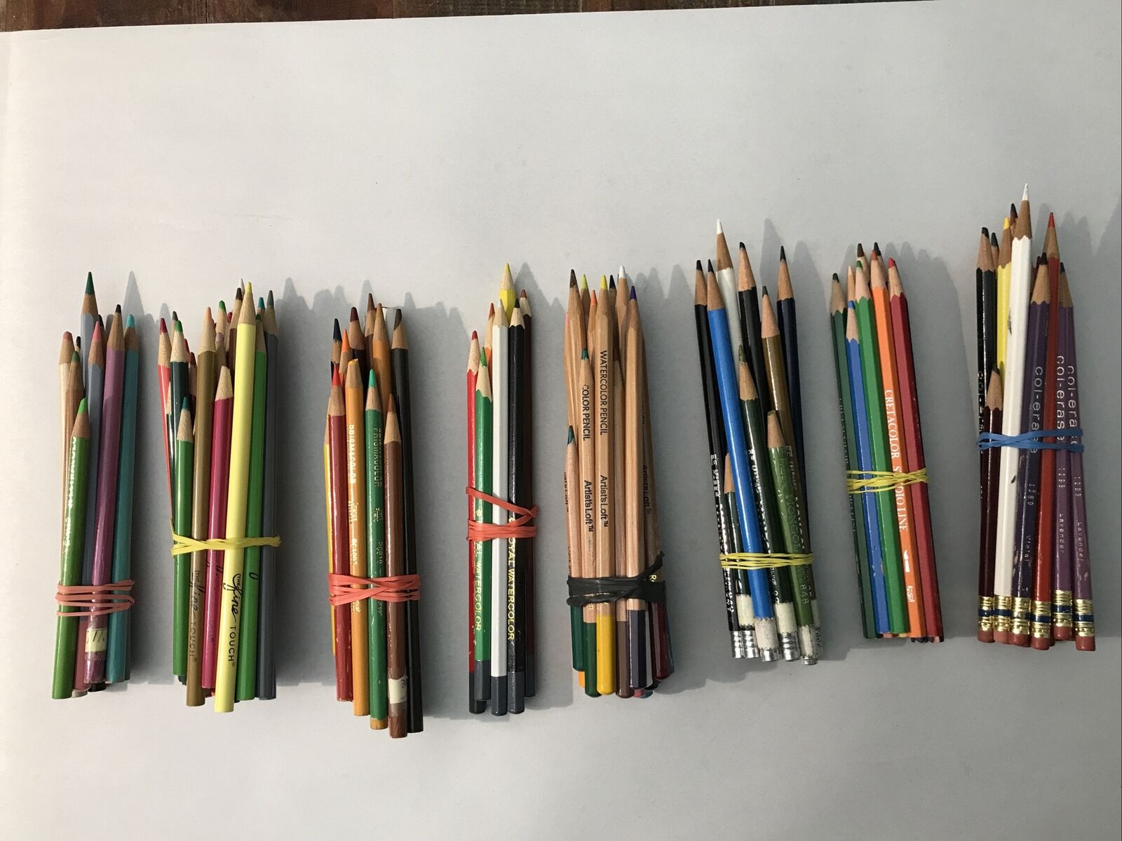Lot of 126 VTG Colored Pencils Col-Erase Mongol Artists Loft Cretacolor Royal