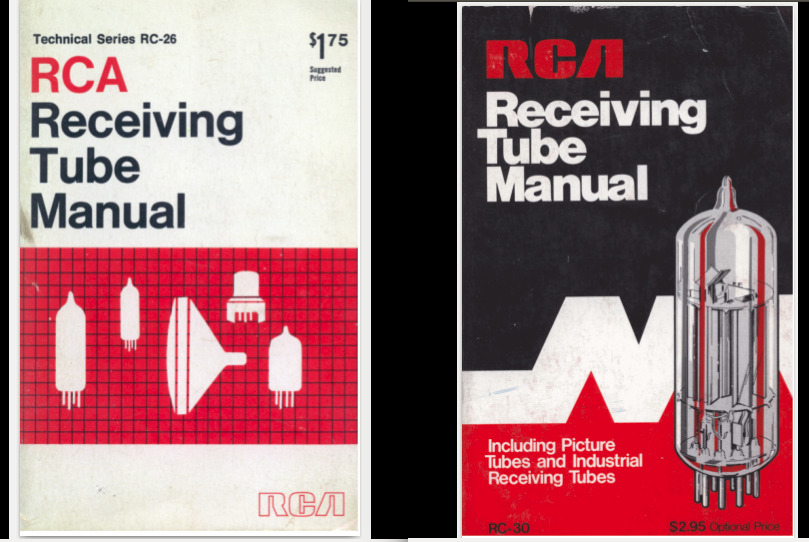 RCA RECEIVING TUBE MANUAL RC-30 1975 & RC-26 1968* PDF* +32 BONUS FILES ON  CD