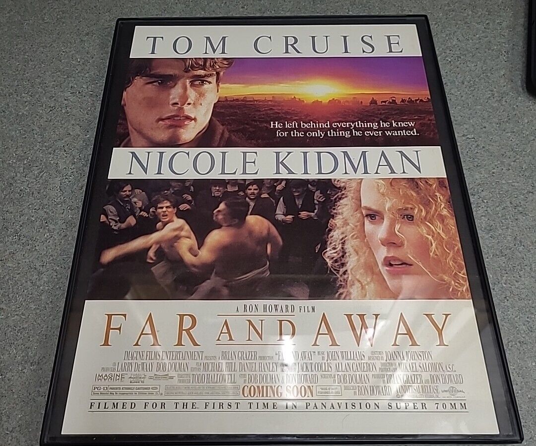 Far And Away Tom Cruise Nicole Kidman Movie  1992 Print Ad Framed 8.5x11 