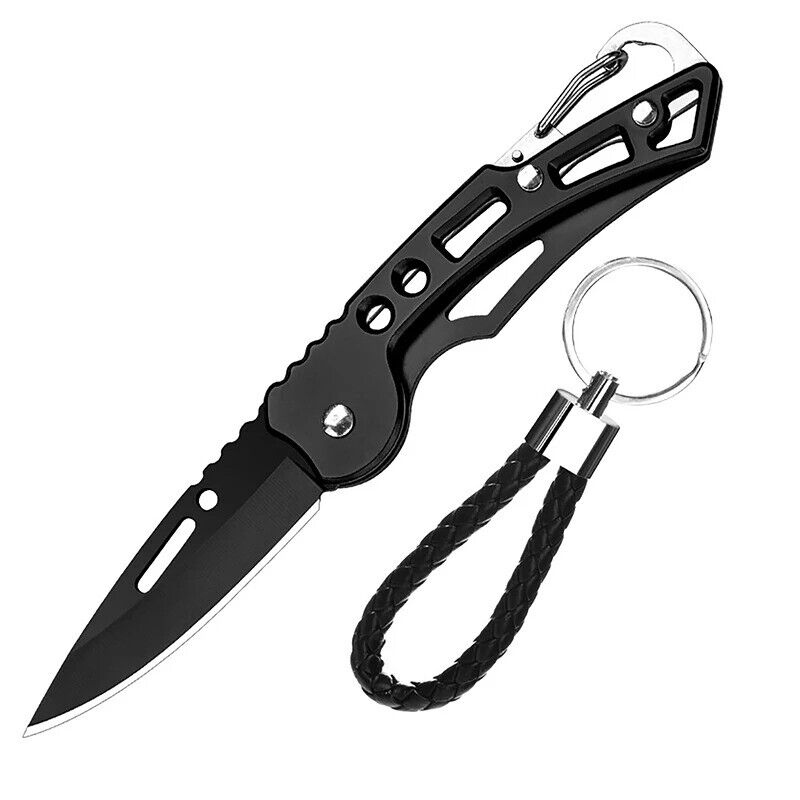 Mini Folding Knife Outdoor Stainless Steel Portable Keychain