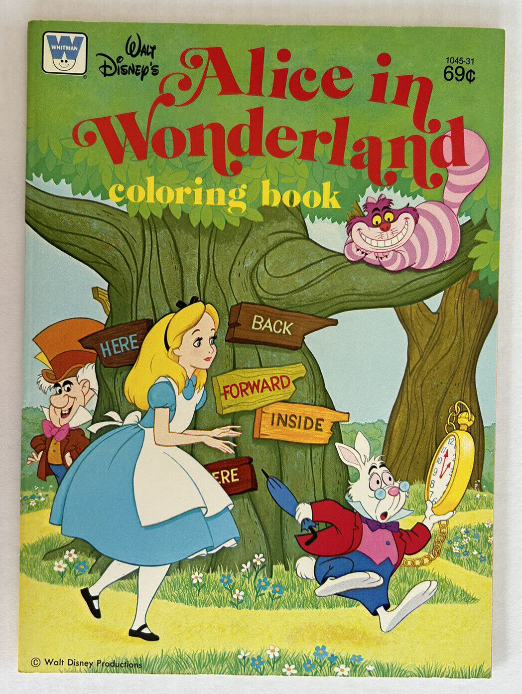 Vintage Disney Alice In Wonderland Coloring Book 1976 Whitman New Unused