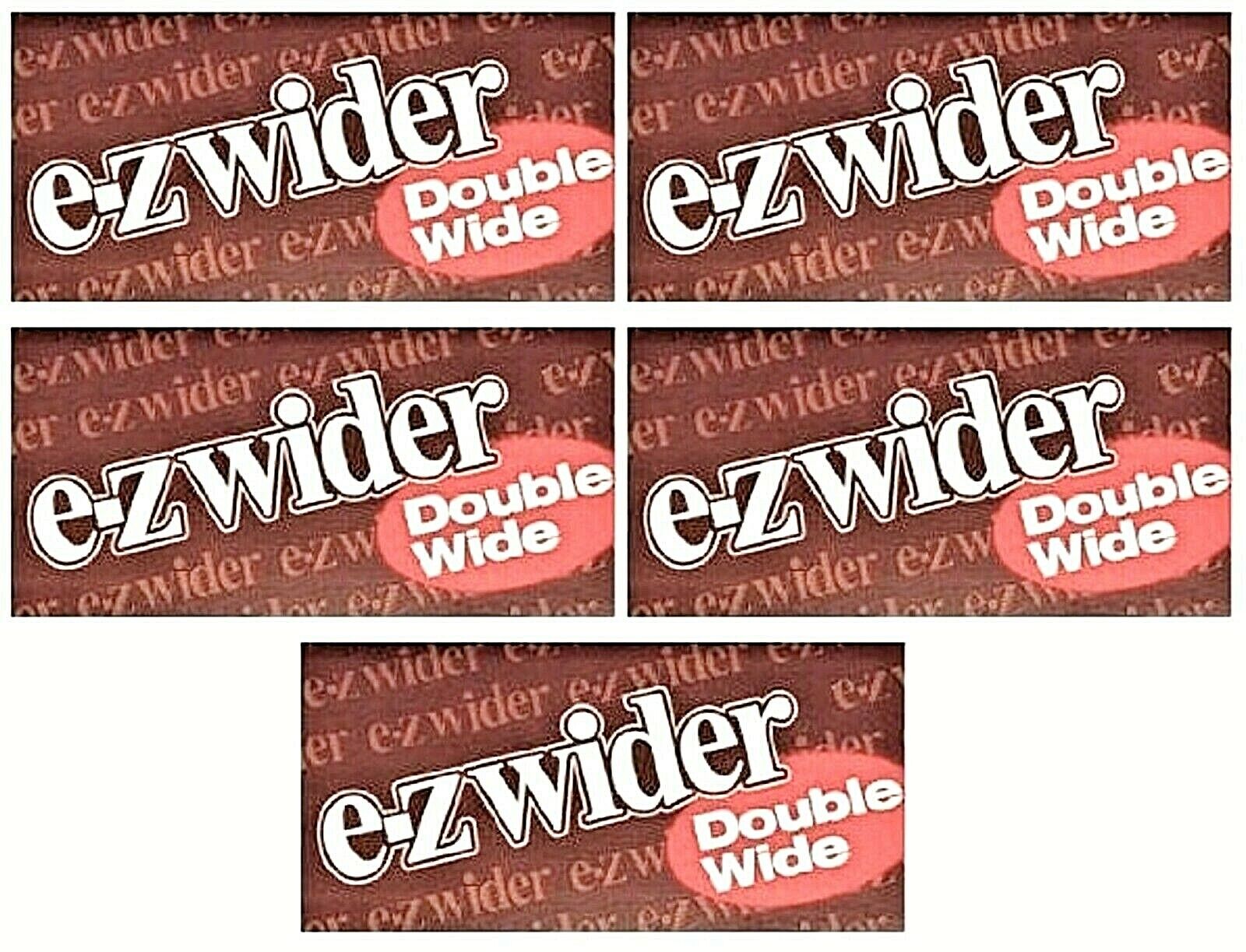 5x EZ Wider Rolling Papers Double Wide *GENUINE* 5 Packs *FREE USA Shipping*