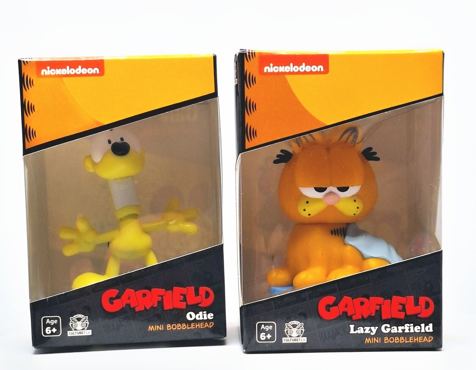 Lazy Garfield & Odie Mini Bobblehead Set By Culturefly