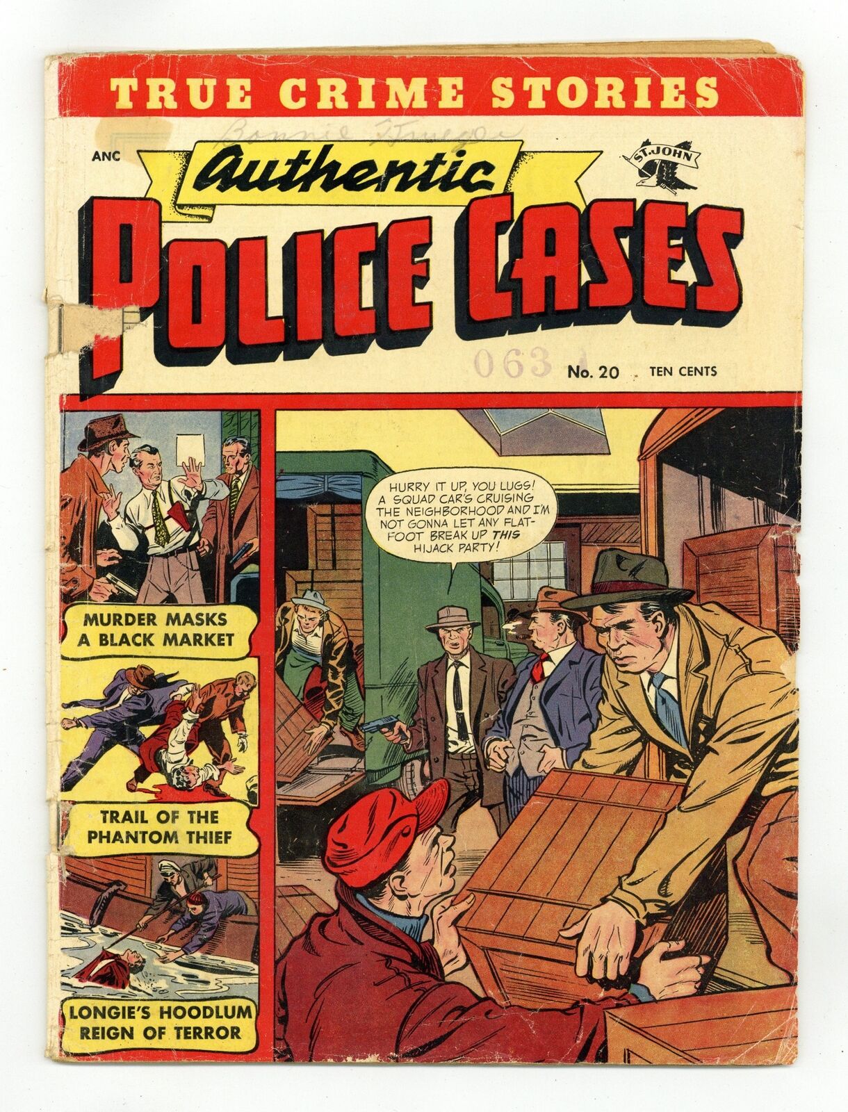 Authentic Police Cases #20 GD/VG 3.0 1952